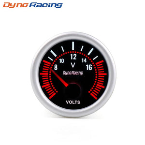 Planet Gates Voltmeter Dynoracing 2" 52mm Smoke lens Boost gauge bar psi Vacuum Water temp Oil temp Oil press Voltmeter Fuel level Tachometer rpm gauge