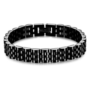 Planet Gates VQYSKO Trendy Minimalist Stainless Steel Gold Color Plated Watch Strap Bracelet for Women/Men Jewelry Gifts Couple Bracelet