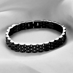 Planet Gates VQYSKO Trendy Minimalist Stainless Steel Gold Color Plated Watch Strap Bracelet for Women/Men Jewelry Gifts Couple Bracelet
