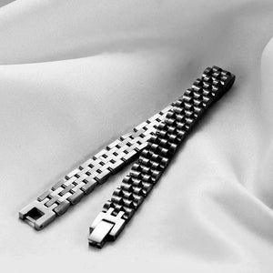 Planet Gates VQYSKO Trendy Minimalist Stainless Steel Gold Color Plated Watch Strap Bracelet for Women/Men Jewelry Gifts Couple Bracelet