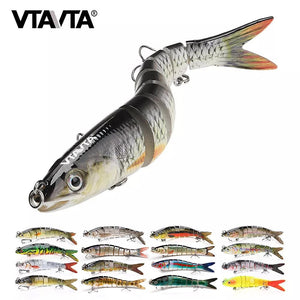 Planet Gates VTAVTA 10/14cm Sinking Wobblers Fishing Lures Jointed Crankbait Swimbait 8 Segment Hard Artificial Bait For Fishing Tackle Lure