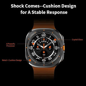 Planet Gates Vwar Watch 7 Ultra 47mm Smart Watch IP68 Waterproof Bluetooth Call Compass Smartwatch for Men Women 1.43" AMOLED Screen SpO2