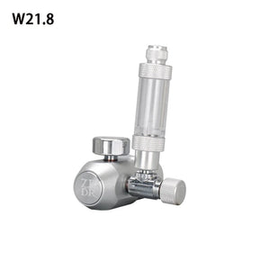Planet Gates W21.8 Aquarium CO2 regulator, aquarium aluminum alloy simple single pressure gauge regulator, aquatic plant CO2 equipment accessories