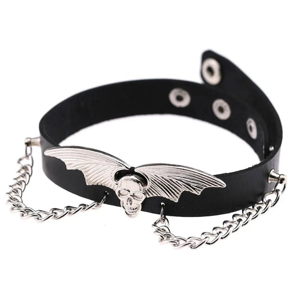 Planet Gates W4606-1 Trendy Punk Spike Rivet Leather Women Choker Bell Pentagram Harajuku Collar Necklaces Handmade Boho Gothic Girl Collier  Jewelry