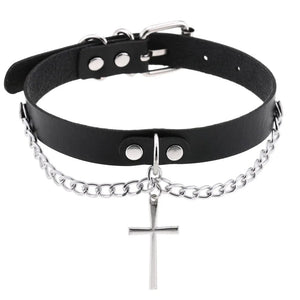Planet Gates W4606-1 Trendy Punk Spike Rivet Leather Women Choker Bell Pentagram Harajuku Collar Necklaces Handmade Boho Gothic Girl Collier  Jewelry