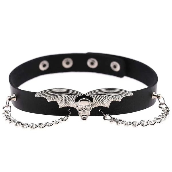 Planet Gates W4606-1 Trendy Punk Spike Rivet Leather Women Choker Bell Pentagram Harajuku Collar Necklaces Handmade Boho Gothic Girl Collier  Jewelry