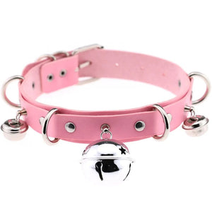 Planet Gates W4606-1 Trendy Punk Spike Rivet Leather Women Choker Bell Pentagram Harajuku Collar Necklaces Handmade Boho Gothic Girl Collier  Jewelry