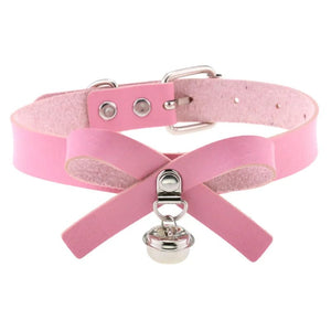 Planet Gates W4606-1 Trendy Punk Spike Rivet Leather Women Choker Bell Pentagram Harajuku Collar Necklaces Handmade Boho Gothic Girl Collier  Jewelry