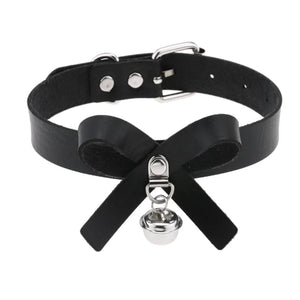 Planet Gates W4606-1 Trendy Punk Spike Rivet Leather Women Choker Bell Pentagram Harajuku Collar Necklaces Handmade Boho Gothic Girl Collier  Jewelry