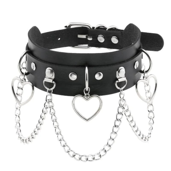 Planet Gates W4606-1 Trendy Punk Spike Rivet Leather Women Choker Bell Pentagram Harajuku Collar Necklaces Handmade Boho Gothic Girl Collier  Jewelry