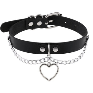 Planet Gates W4606-1 Trendy Punk Spike Rivet Leather Women Choker Bell Pentagram Harajuku Collar Necklaces Handmade Boho Gothic Girl Collier  Jewelry