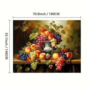 Planet Gates W55.1X L70.8inch --140 X 180cm 1pc Table Cloth, Stain Resistant And Washable Tablecloth, Waterproof And Oil-proof Table Cover, For Picnics, Camping, Weddings, Birthday Parties, Christmas Restaurants, And Buffets, Home Decoration