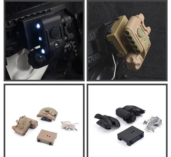 Planet Gates Wadsn Aisorft Helmet Flashlight GEN 2 Red White Light Helmets Tactical Scout Light GEN II Accessories for Outdoor