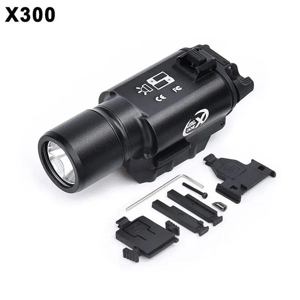 Planet Gates WADSN Metal Tactical X300U X300 Ultra XH35 X300UH-B Pistol Light Hunting Scout Strobe Flashlight Accessories Fit 20mm Rail