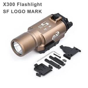 Planet Gates WADSN Metal Tactical X300U X300 Ultra XH35 X300UH-B Pistol Light Hunting Scout Strobe Flashlight Accessories Fit 20mm Rail