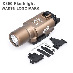 Planet Gates WADSN Metal Tactical X300U X300 Ultra XH35 X300UH-B Pistol Light Hunting Scout Strobe Flashlight Accessories Fit 20mm Rail