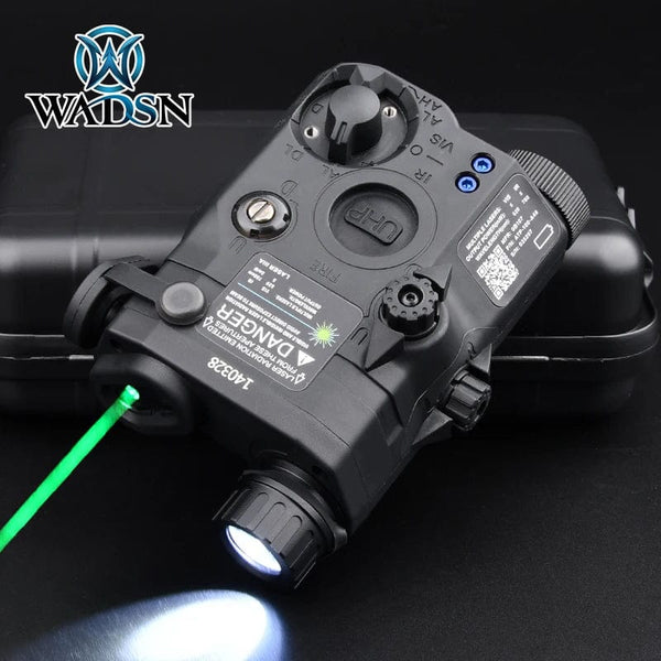 Planet Gates WADSN PEQ 15 PEQ-15 Red Dot Green Blue Laser Pointer Sight For 20mm Picatinny Rail AR15 Arisoft Accessories Weapon Flashlight