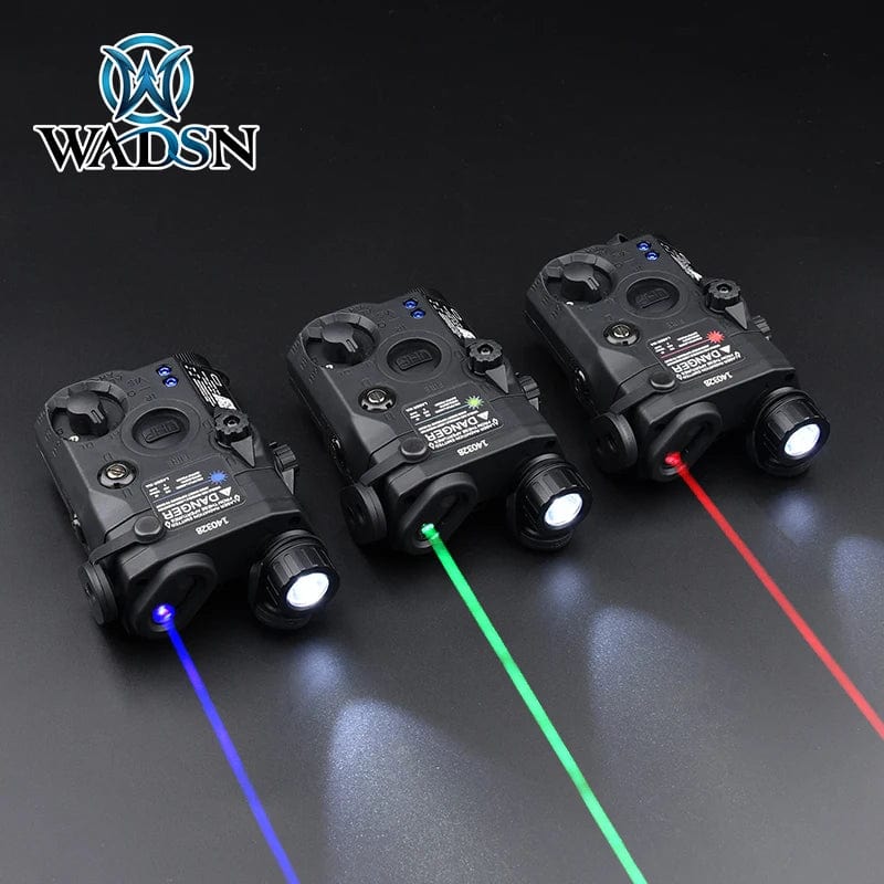 Planet Gates WADSN PEQ 15 PEQ-15 Red Dot Green Blue Laser Pointer Sight For 20mm Picatinny Rail AR15 Arisoft Accessories Weapon Flashlight