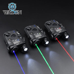 Planet Gates WADSN PEQ 15 PEQ-15 Red Dot Green Blue Laser Pointer Sight For 20mm Picatinny Rail AR15 Arisoft Accessories Weapon Flashlight