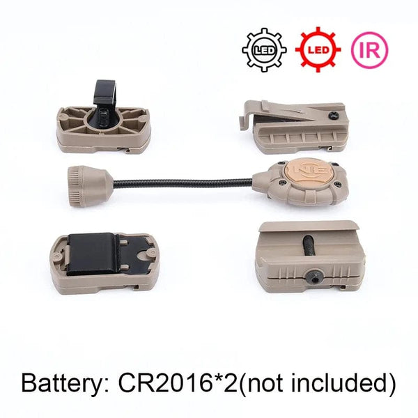 Planet Gates WADSN Tactical Airsoft Helmet Light Princeton Softair Lantern IR Red Dot LED Flashlight Tec Mpls 3 LED Light Weapon Rifle Lamp