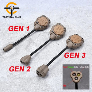 Planet Gates WADSN Tactical Airsoft Helmet Light Princeton Softair Lantern IR Red Dot LED Flashlight Tec Mpls 3 LED Light Weapon Rifle Lamp