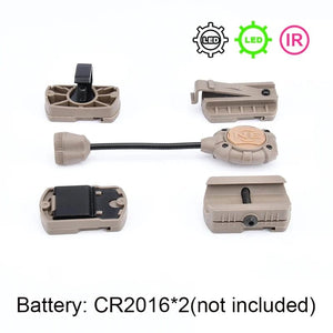 Planet Gates WADSN Tactical Airsoft Helmet Light Princeton Softair Lantern IR Red Dot LED Flashlight Tec Mpls 3 LED Light Weapon Rifle Lamp