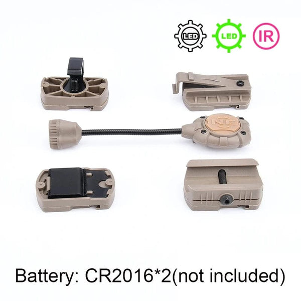 Planet Gates WADSN Tactical Airsoft Helmet Light Princeton Softair Lantern IR Red Dot LED Flashlight Tec Mpls 3 LED Light Weapon Rifle Lamp