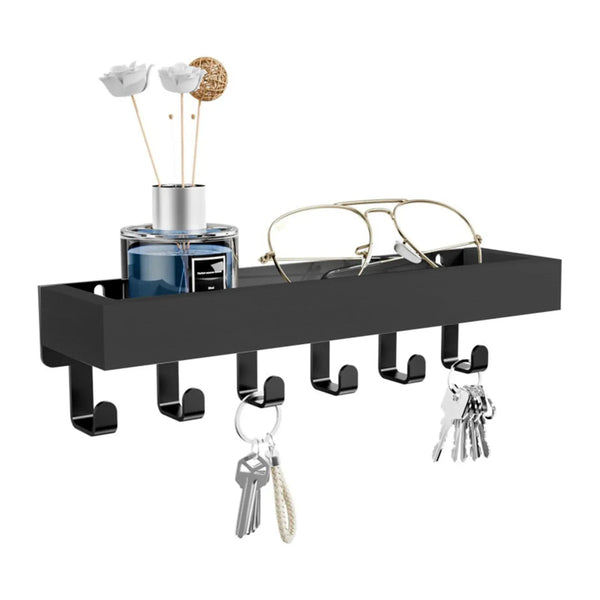 Planet Gates Wall Mounted Wooden Key Holder Hangers Multilayer Shelf Kitchen Bathroom Storage Organizer Modern Home Decor Display Rack