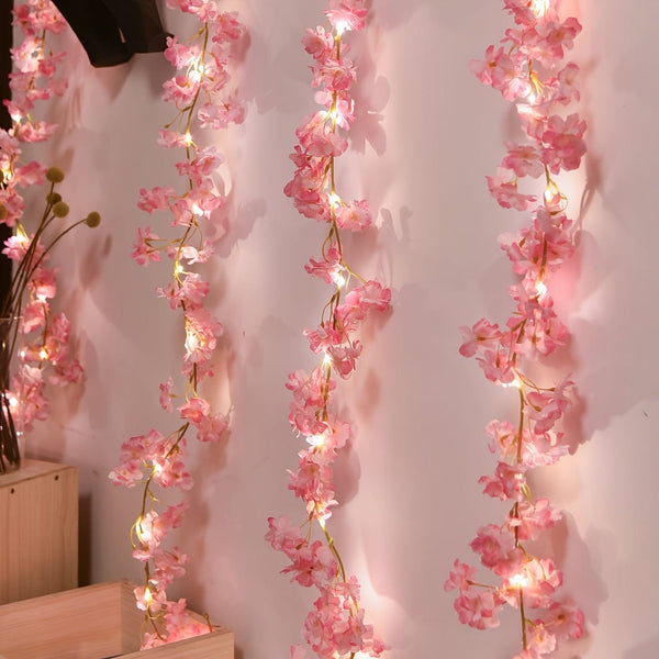 Planet Gates Warm / 2m/6.56ft 1 Roll, LED Cherry Blossom Lamp String Yard Light New Year Decorations, NOT INCLUDED BATTERIES (1pc 6.56ft 20 Led), Mother's Day Gift, Mother's Day Decor