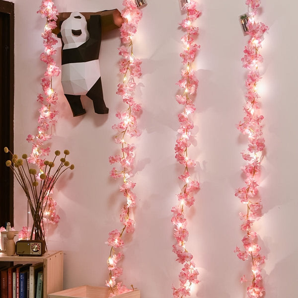 Planet Gates Warm / 2m/6.56ft 1 Roll, LED Cherry Blossom Lamp String Yard Light New Year Decorations, NOT INCLUDED BATTERIES (1pc 6.56ft 20 Led), Mother's Day Gift, Mother's Day Decor