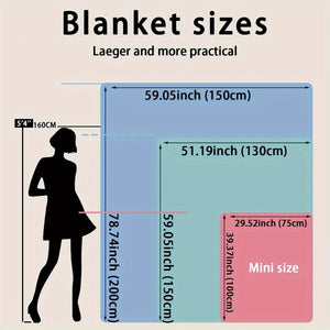 Planet Gates Warm Comfortable Cartoon Blanket, Throw Blanket For Couch Sofa