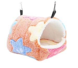 Planet Gates Warm Pet House Cage For Hamster Small Animal Nest Soft Comfort Squirrel Nest Guinea Pig House Rodent Hedgehog Bed