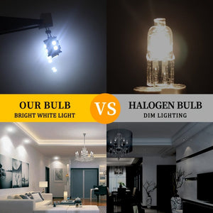 Planet Gates Warm White 6pcs X G4 12V DC 10 Smd Warm White Marine Boat Camper 1210/3528 RV Jayco Light Bulb Lamp 3000k