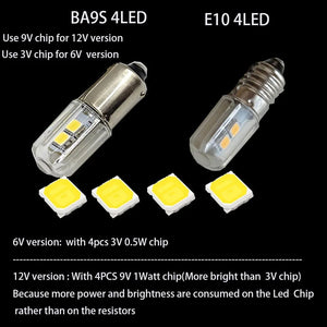Planet Gates Warm White / BA9S 12V 2PCS E10 T4w H21W  Ba9s BA9 BA9S 57 756 1816 1891 1893 Led Bulb lamp Auto Car LED Indicator Light Bulb 6V 6.3V 12V  Warning LED