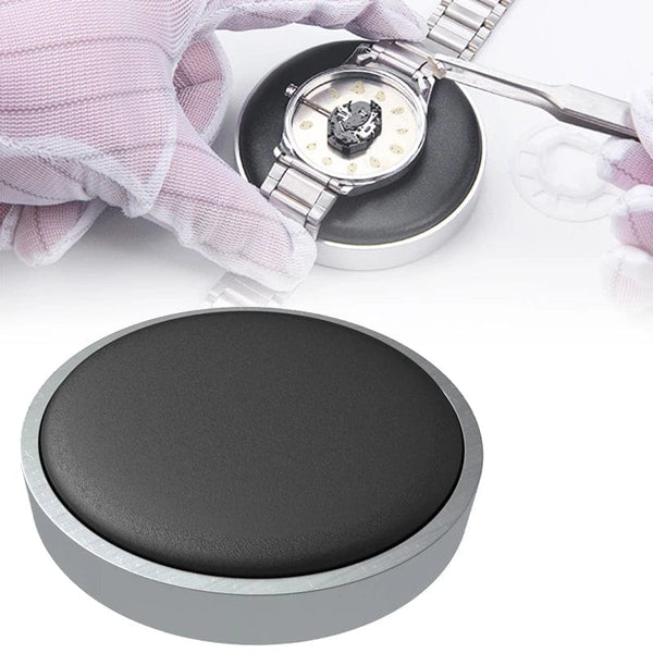 Planet Gates Watch Jewelry Movement Casing Cushion Pad Leather Protecting Holder Professional Watch Repair Tool Accessory for Watchmaker