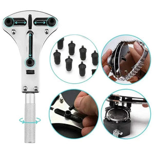 Planet Gates Watch Repair Tools Wrist Watch Case Opener Adjustable Screw Back Remover Wrench Repair Tool Claw Watch Repair Tools Case Opener