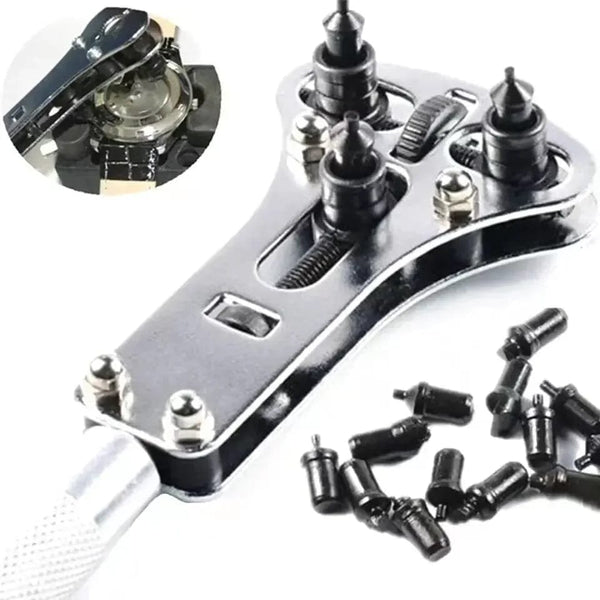 Planet Gates Watch Repair Tools Wrist Watch Case Opener Adjustable Screw Back Remover Wrench Repair Tool Claw Watch Repair Tools Case Opener
