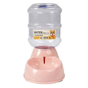Planet Gates Water Feeder Pink Dog Automatic Feeders Plastic Water Bottle Cat Bowl Feeding and Drinking Dog Water Dispenser Pet Feeding Bowl Pet Supplies