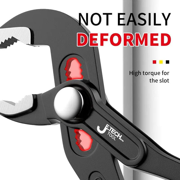 Planet Gates Water Pump Pliers Quick-Release Plumbing Pliers Pipe Wrench Adjustable Water Pipe Clamp Pliers Household Hand Tools Multi-functi