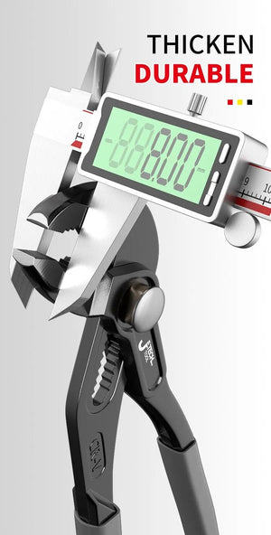 Planet Gates Water Pump Pliers Quick-Release Plumbing Pliers Pipe Wrench Adjustable Water Pipe Clamp Pliers Household Hand Tools Multi-functi