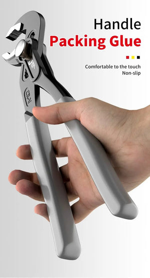 Planet Gates Water Pump Pliers Quick-Release Plumbing Pliers Pipe Wrench Adjustable Water Pipe Clamp Pliers Household Hand Tools Multi-functi