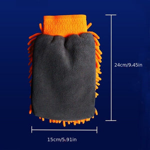 Planet Gates Waterproof Car Wash Microfiber Chenille Gloves Thick Car Cleaning Mitt Wax Detailing Brush Auto Care Double-faced Glove