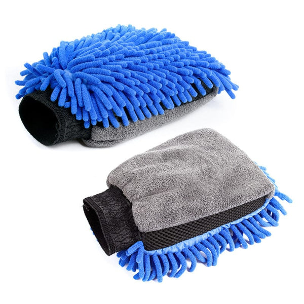 Planet Gates Waterproof Car Wash Microfiber Chenille Gloves Thick Car Cleaning Mitt Wax Detailing Brush Auto Care Double-faced Glove