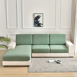 Planet Gates Waterproof Jacquard Sofa Cover Large Leaf Design Retractable Washable Durable Elastic Slipcover for All Seasons Universal Modern Home Decor Furniture Protector