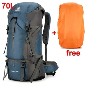 Planet Gates Waterproof Nylon Bag Camping Travel Backpack With Rain Cover Outdoor Hiking Mountaineering Men Shoulder Tactical Military Bags