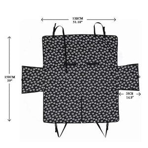 Planet Gates Waterproof Pet Dog Car Seat Cover Protector Printed Scratchproof Car Back Seat Cover Protector Pad with Printing for Dogs Travel