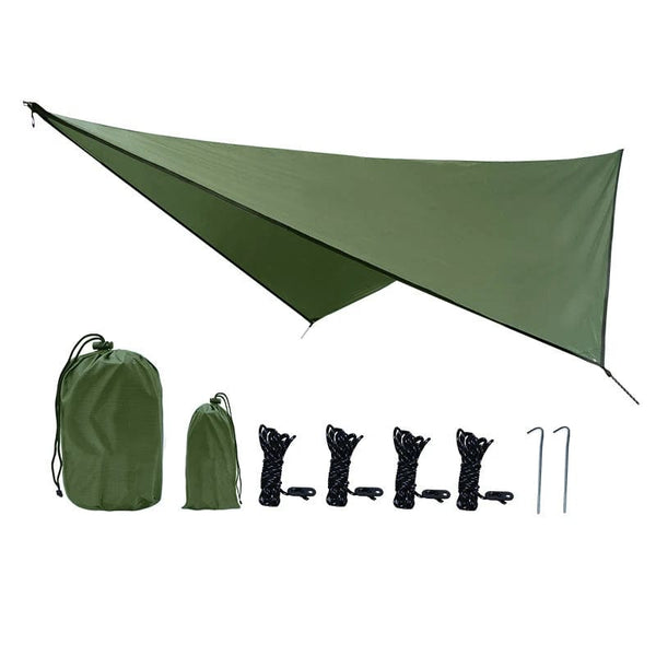 Planet Gates Waterproof Portable Tarp Multifunctional Outdoor Camping Traveling Awning Backpacking Rainfly Tarp Shelter Rain Tarp