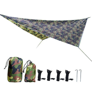 Planet Gates Waterproof Portable Tarp Multifunctional Outdoor Camping Traveling Awning Backpacking Rainfly Tarp Shelter Rain Tarp
