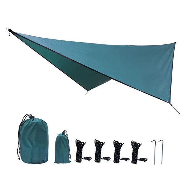 Planet Gates Waterproof Portable Tarp Multifunctional Outdoor Camping Traveling Awning Backpacking Rainfly Tarp Shelter Rain Tarp