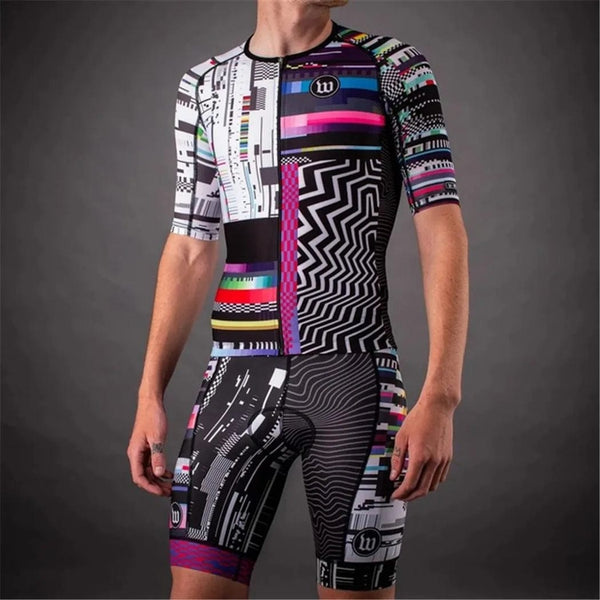 Planet Gates Wattie Ink Triathlon Jersey MTB Clothes Road Team Speed Suit One Piece Jumpsuit Skinsuit Ciclismo Cycling Mens Bicycle Body Set